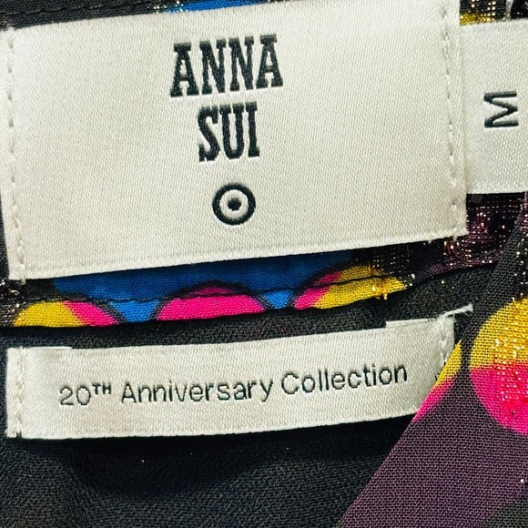 Anna Sui Target 20th Anniversary Collection Retro Metallic Mod Dress Size Medium - Picture 7 of 8